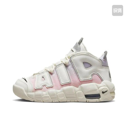 Nike Air More Uptempo 运动休闲鞋 白色/粉色DQ0514-100山东ls仓