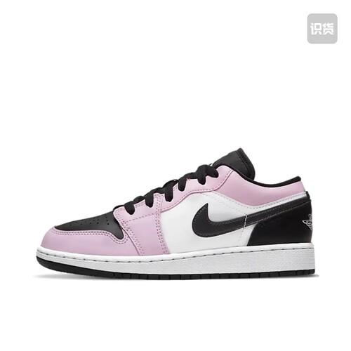 Air Jordan 1 板鞋 运动休闲鞋 黑色/粉色554723-601山东ls仓