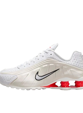 Nike Shox R4 跑鞋 气柱弹簧气垫 女款/乳白色AR3565-103山东ls仓