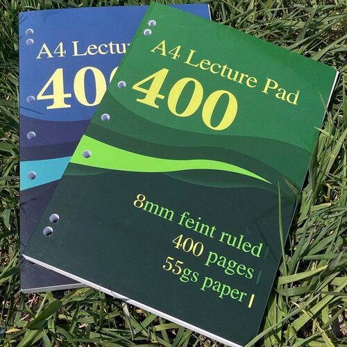 A4加厚400页薄脆本笔记本子学生用考研记事本子美式文具薄脆本
