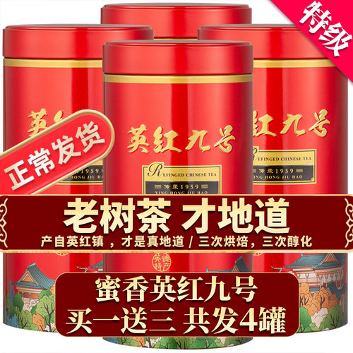 新拾记茶英红九号特级英德红茶罐散装1959蜜兰香2025春茶功夫正宗