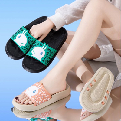 流氓兔家用拖鞋女夏防滑新款流氓兔室内家居可爱厚底浴室洗澡凉拖