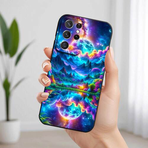 SamsungS25ultra适用26plus三星S24FE手机壳23+22加21u星空A56风景M55女54男53case20高级感17苹果16外14软15
