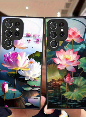 SamsungS25ultra适用26plus三星S24FE手机壳23+22加21u玻璃A56莲花M55女54男53case20高级感17苹果16外14硬15