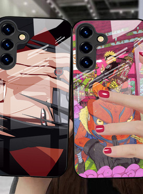 SamsungS25ultra适用26三星S24FE手机壳23+22加21u玻璃A56火影忍者M55女54男20case17苹果16plus外14NARUTO15