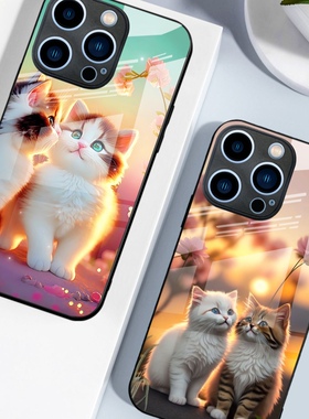 SamsungS24ultra适用23plus三星S25FE手机壳22+21加20u玻璃A56猫咪55女54男case16cute超好看iphone17外26cat