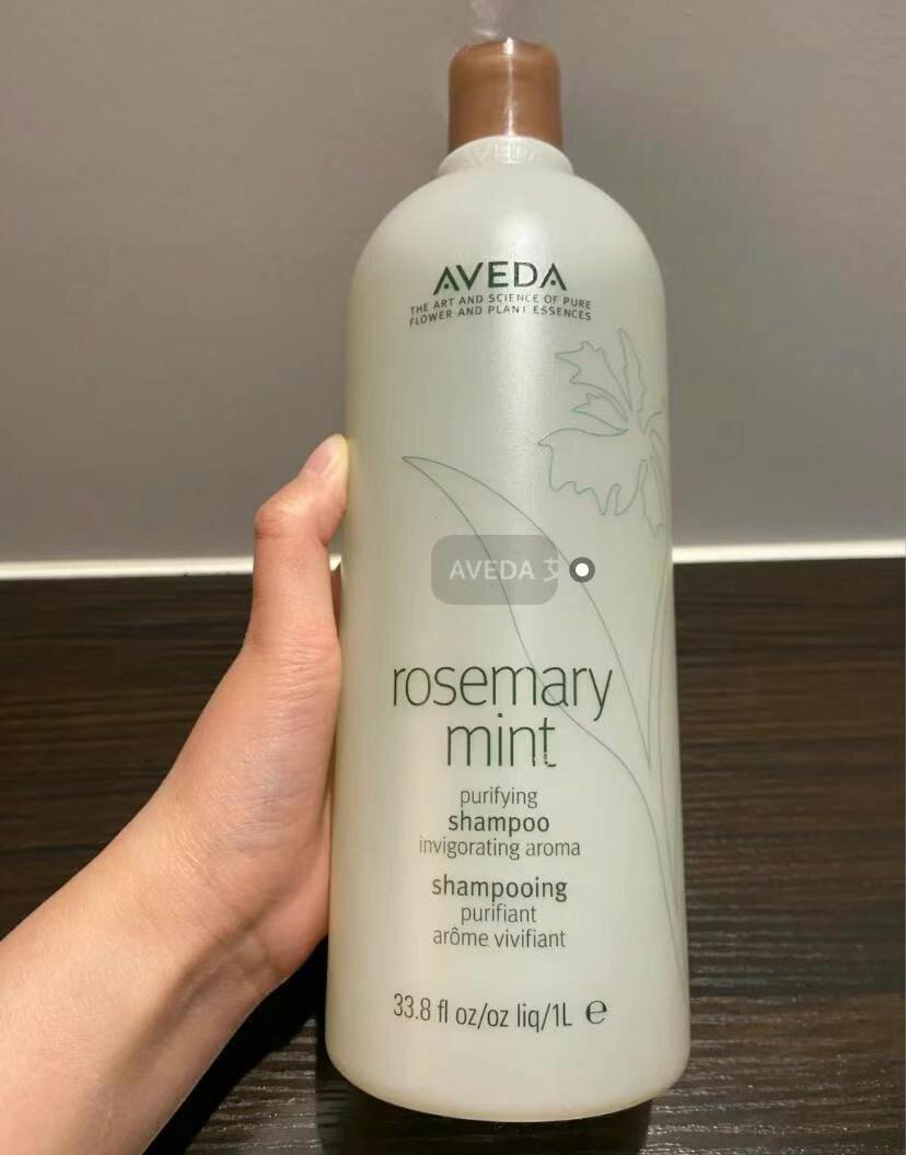 aveda艾梵达迭迭香薄荷香型洗发露护发素1000ml/1l大容量送泵头