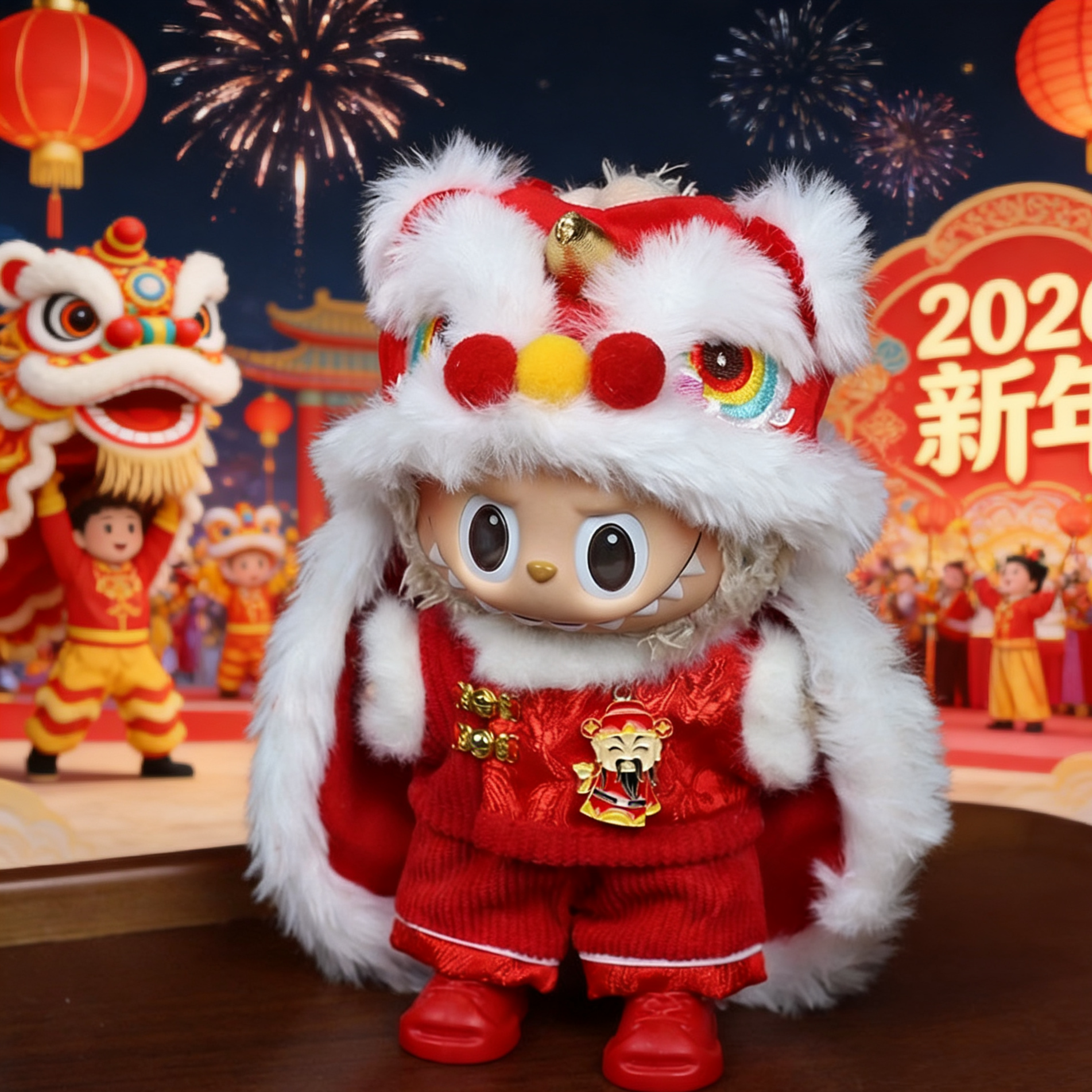 17cm一二三代拉布布新年装过年福袋娃衣可爱公仔替换装拜年服套装,模玩/动漫/周边/娃圈三坑/桌游,棉花娃娃/毛绒玩具娃衣,淘宝优惠券,粉丝福利购,淘宝优惠卷