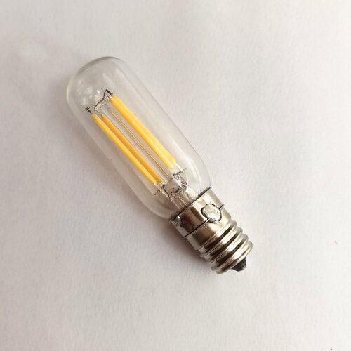E17管状灯泡进口日系台灯灯泡220V4W40W节能灯LED晾衣架灯柱形灯