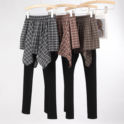 叠穿神器假两件裙裤一体