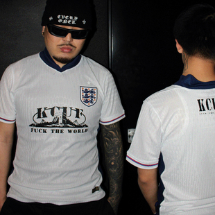 KCUF 英格兰主场 千年长城REMAKE 短袖球员版修身足球服BLOCKCORE