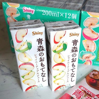 日本进口Shiny苹果汁青森之礼红苹果汁绿苹果汁混合果汁