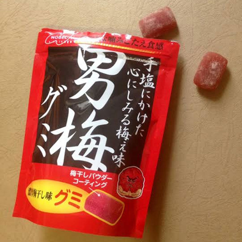 日本进口NOBEL诺贝尔男梅味软糖梅子味糖果零食喜糖