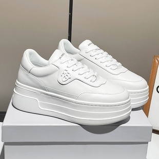 厚底增高百搭休闲网纱运动鞋 ANN明星同款 爆款 女2025新款 潮 小白鞋