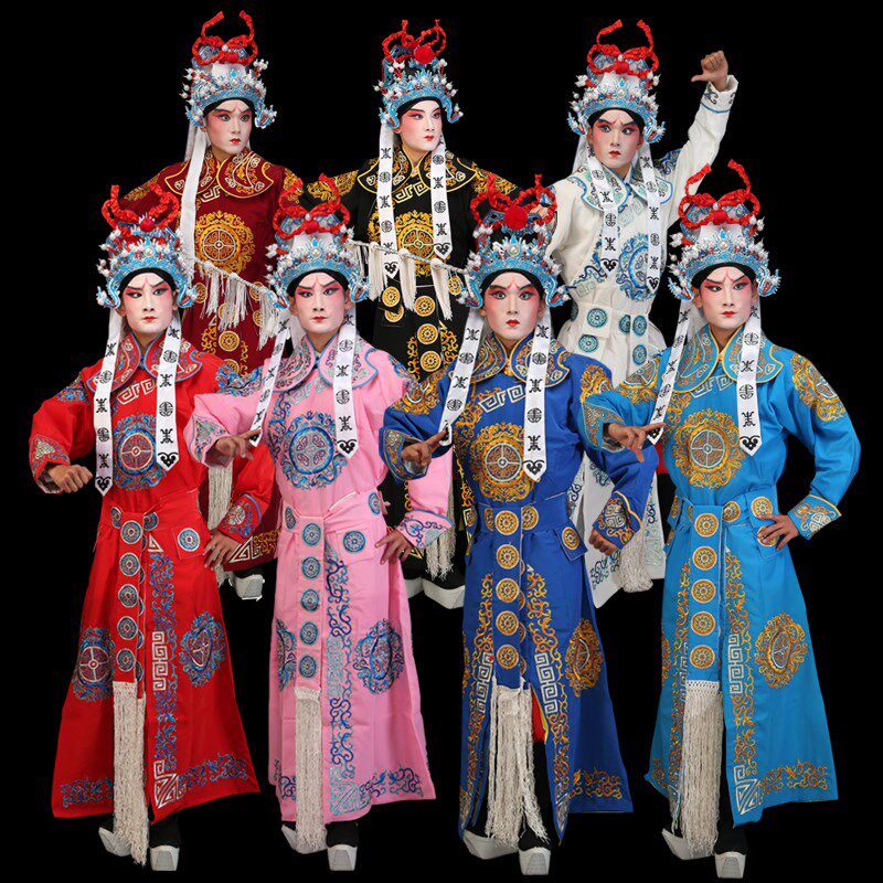 戏曲花剑衣京剧j武生箭衣戏剧服装秦腔豫剧越剧武将剑袖大武生剑