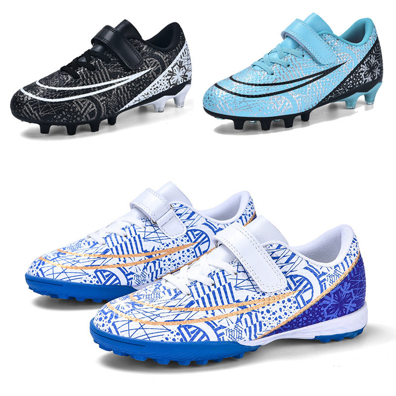 2025低帮儿童彩色足球鞋男童女童魔术贴碎钉训练鞋青少年长钉球鞋,运动鞋new,足球鞋,淘宝优惠券,粉丝福利购,淘宝优惠卷