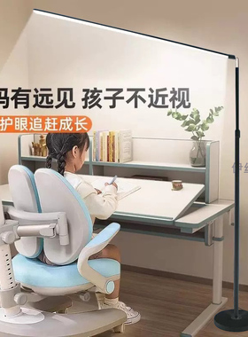 护眼LED伸缩升降落地灯阅读学习作业书房钢琴立式全光谱遥控语音