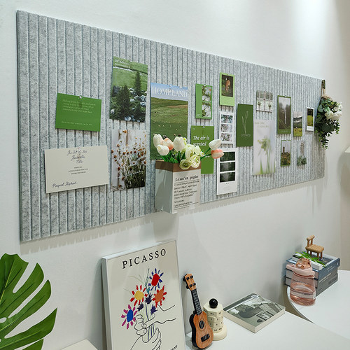 毛毡板墙贴展示公告栏墙面装饰文化背景照片幼儿园留言墙环创教室