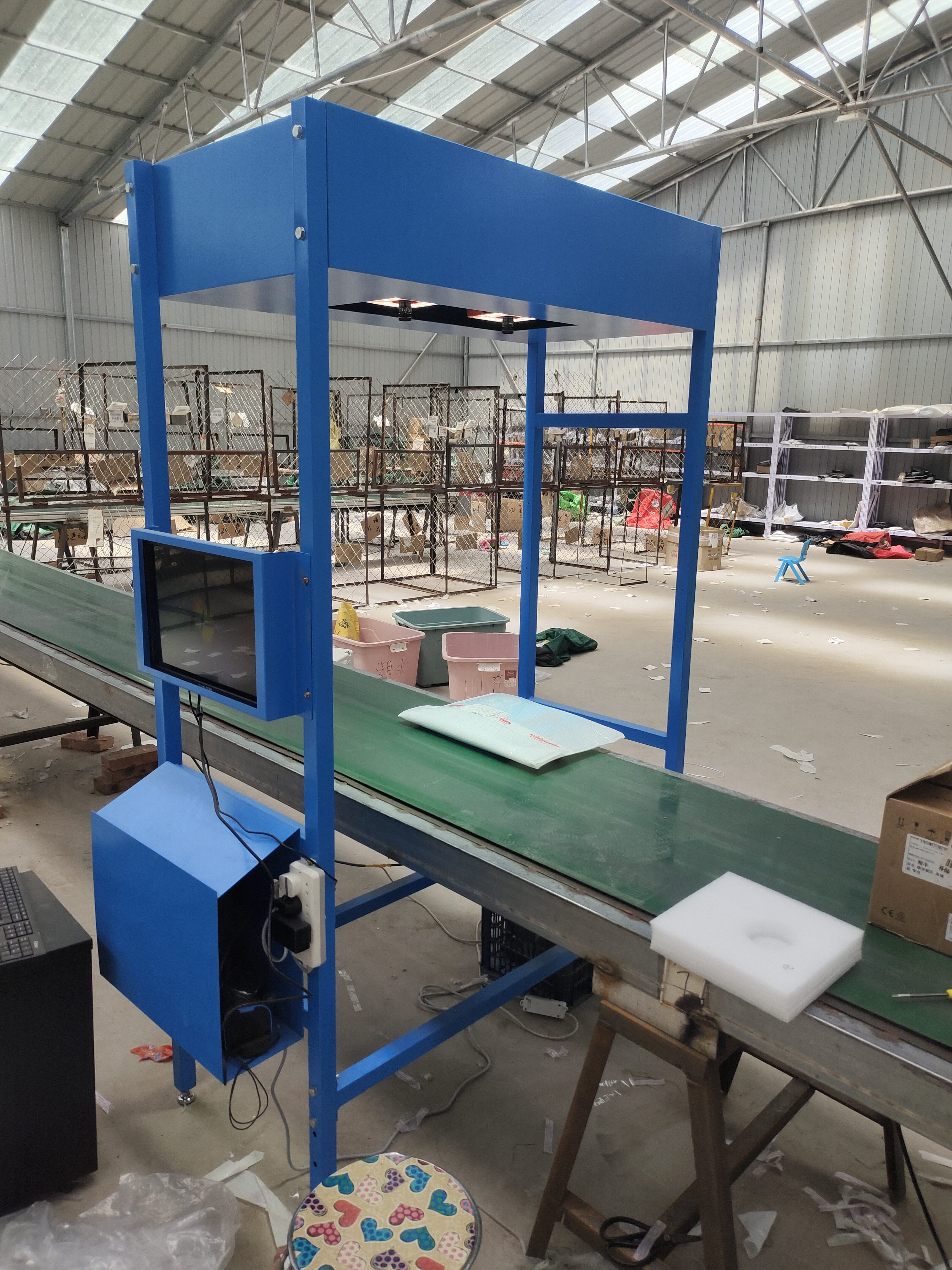 快递物流全自动智能读码下车设备到件扫描仪狂扫机高扫顶扫扫描头