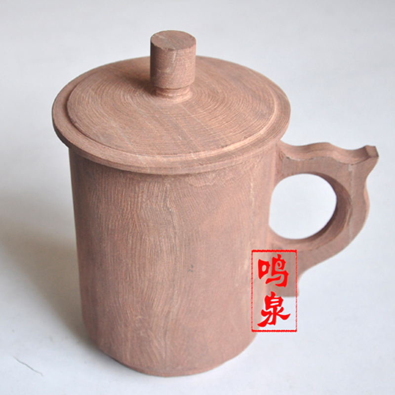 木鱼石原生态制作把手茶杯