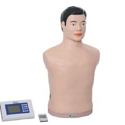 数字遥控式电脑胸部心肺音听诊模拟人 M半身体格检查教学模型
