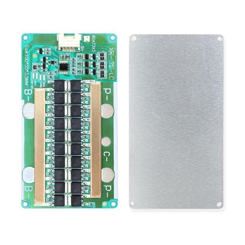 3串4串三元铝基散热60A80A同口均衡储能逆变器一体机锂电池保护板