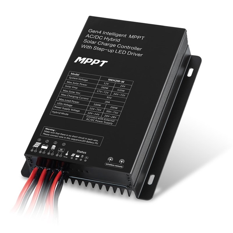 全防水市电互补MPPT恒流控制一体机太阳能路灯控制器SR-MEH160200