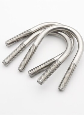 【M6-M12】304不锈钢U型螺丝骑马管箍 U型卡U型螺栓U形管卡JB4321