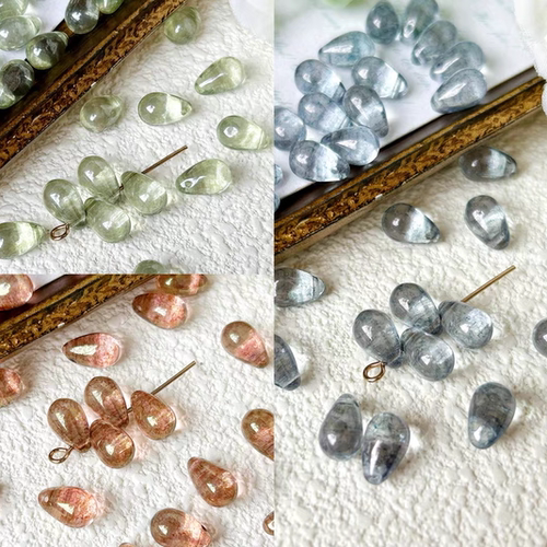 2颗装 进口捷克珠6*9mm水滴珠手工串珠手链项链耳环材料配件散珠