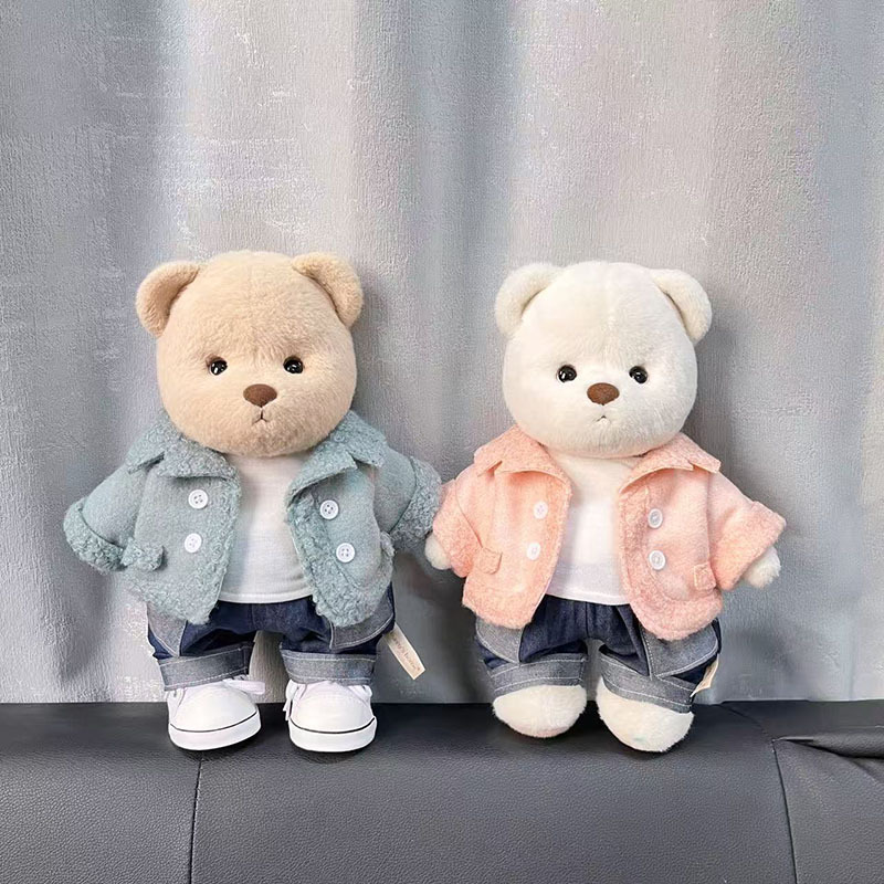 丽娜熊衣服30cm中号羊羔毛外套
