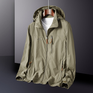 防风防水冲锋衣潮流 宽松大码 日本品质户外休闲夹克外套男士 春秋季