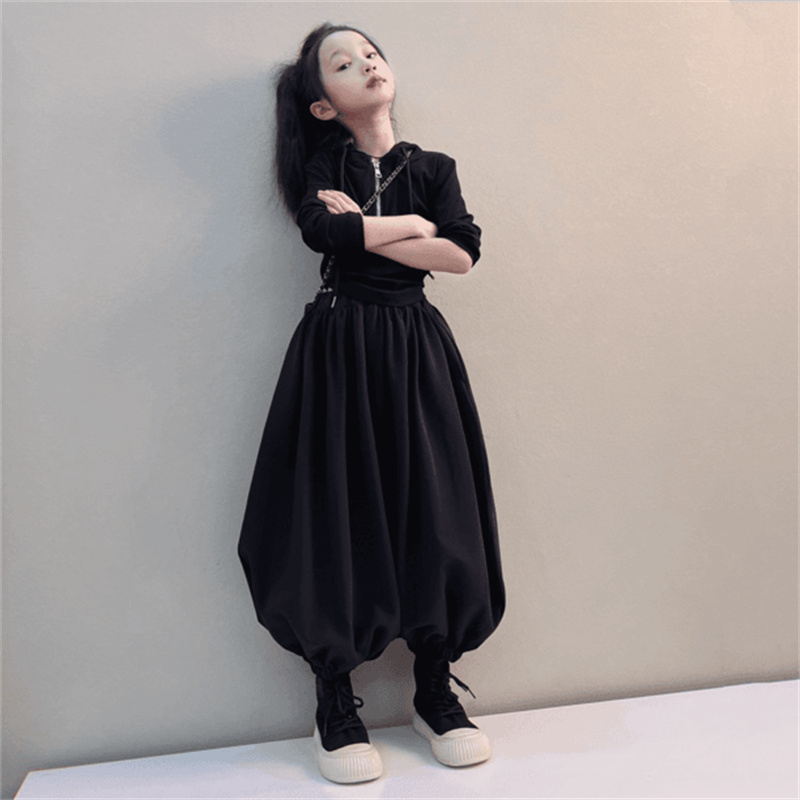 女童秋装洋气网红宽松灯笼裤