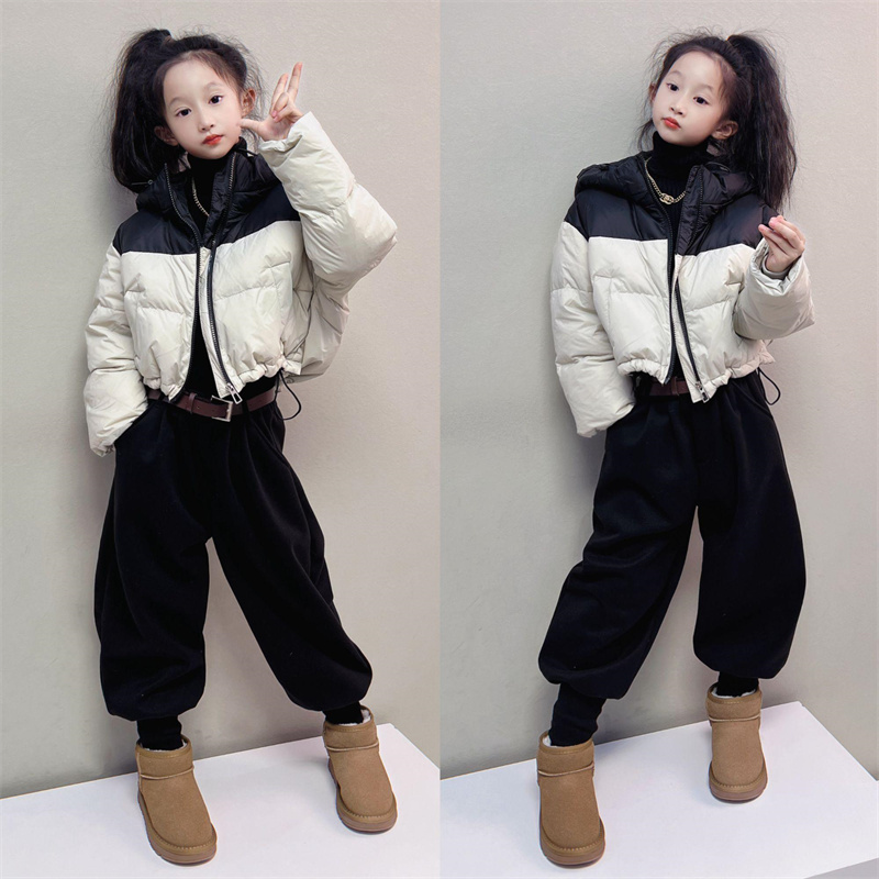 女童裤子秋冬季运动裤韩版儿童装加绒休闲长裤女孩中大童束脚卫裤