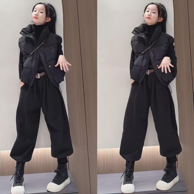 儿童加绒束脚卫裤冬季新款女童宽松哈伦裤一体绒加厚休闲运动长裤,童装/婴儿装/亲子装,裤子,淘宝优惠券,粉丝福利购,淘宝优惠卷