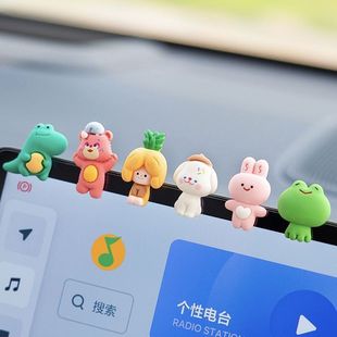 饰用品汽车摆件 屏幕导航摆件创意中控台可爱海绵宝宝车载车内装