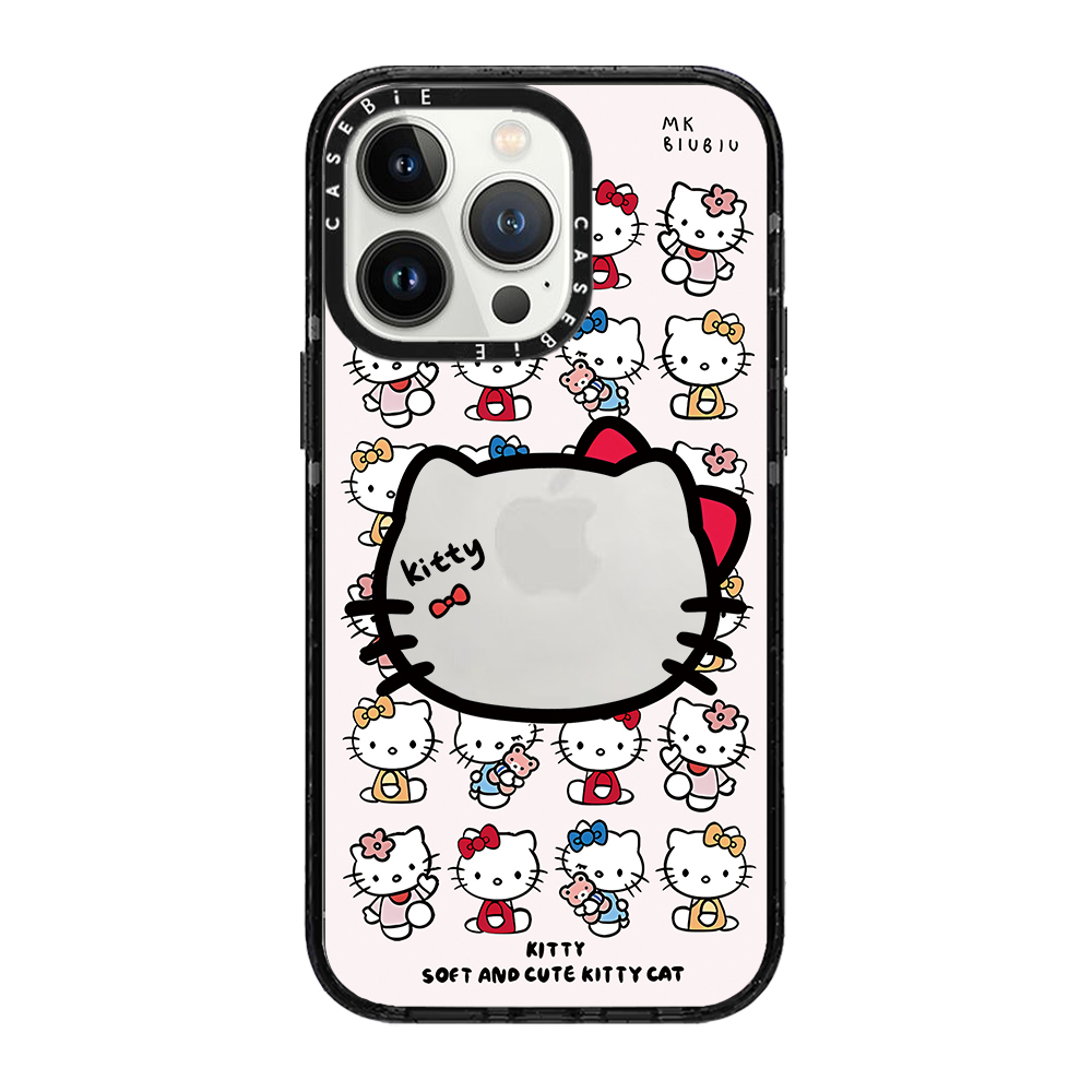 CASE联名HelloKitty满屏凯蒂猫头像苹果手机壳适用于iPhone17pro16promax15plus14/13/12可爱kt猫摔保护套Air
