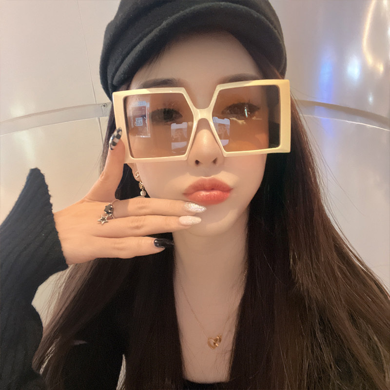 眼镜女韩版潮太阳镜圆脸防紫外线强光大脸长脸gm茶色墨镜2022新款