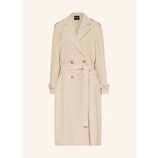 简约 Boss女士风衣防风保暖棉质双排春秋通勤外套爆款 代购 Hugo