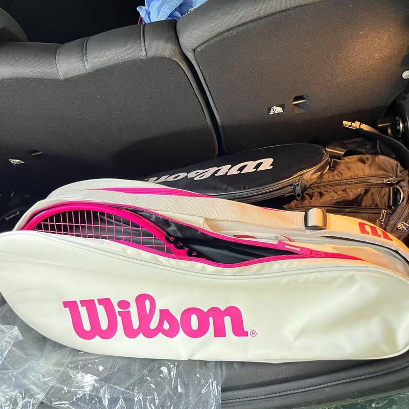 Wilson威尔胜大容量防泼水旅行网球拍包多层设计运动收纳包现货