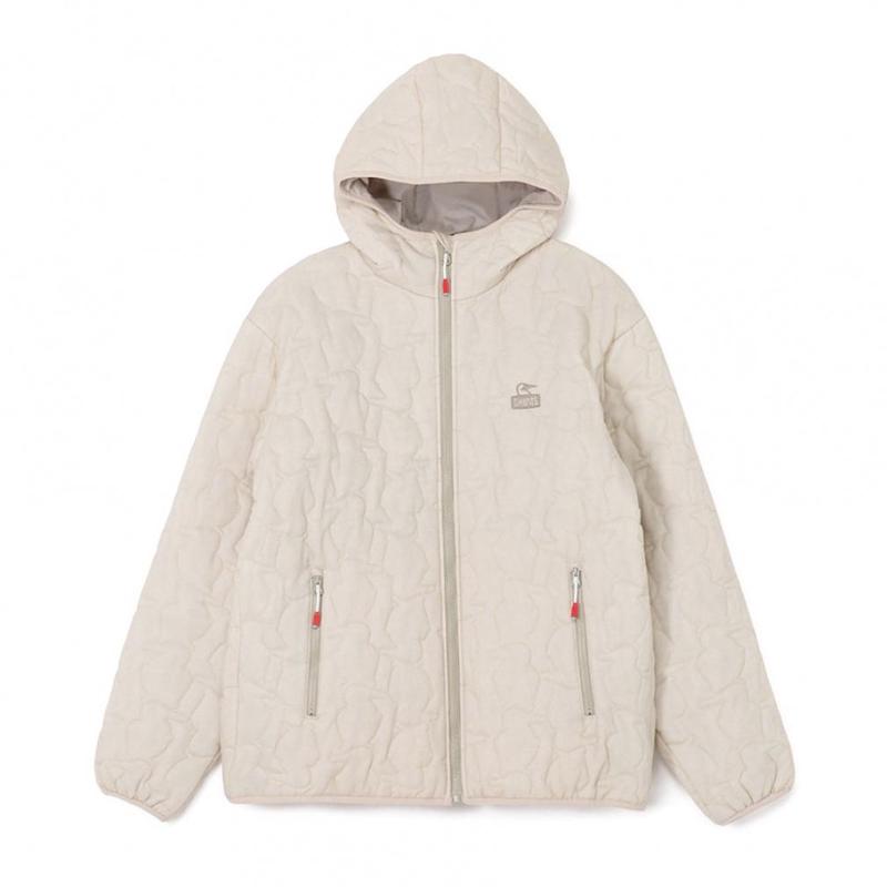 代购CHUMS女士棉服保暖防风轻便夹克连帽长袖外套