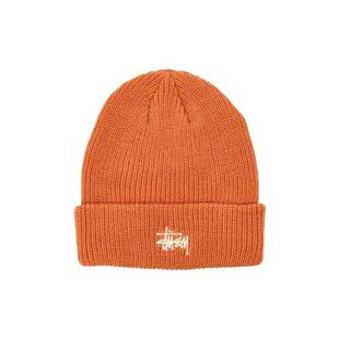 徽标帽子罗纹针织休闲百搭帽 Stussy男式