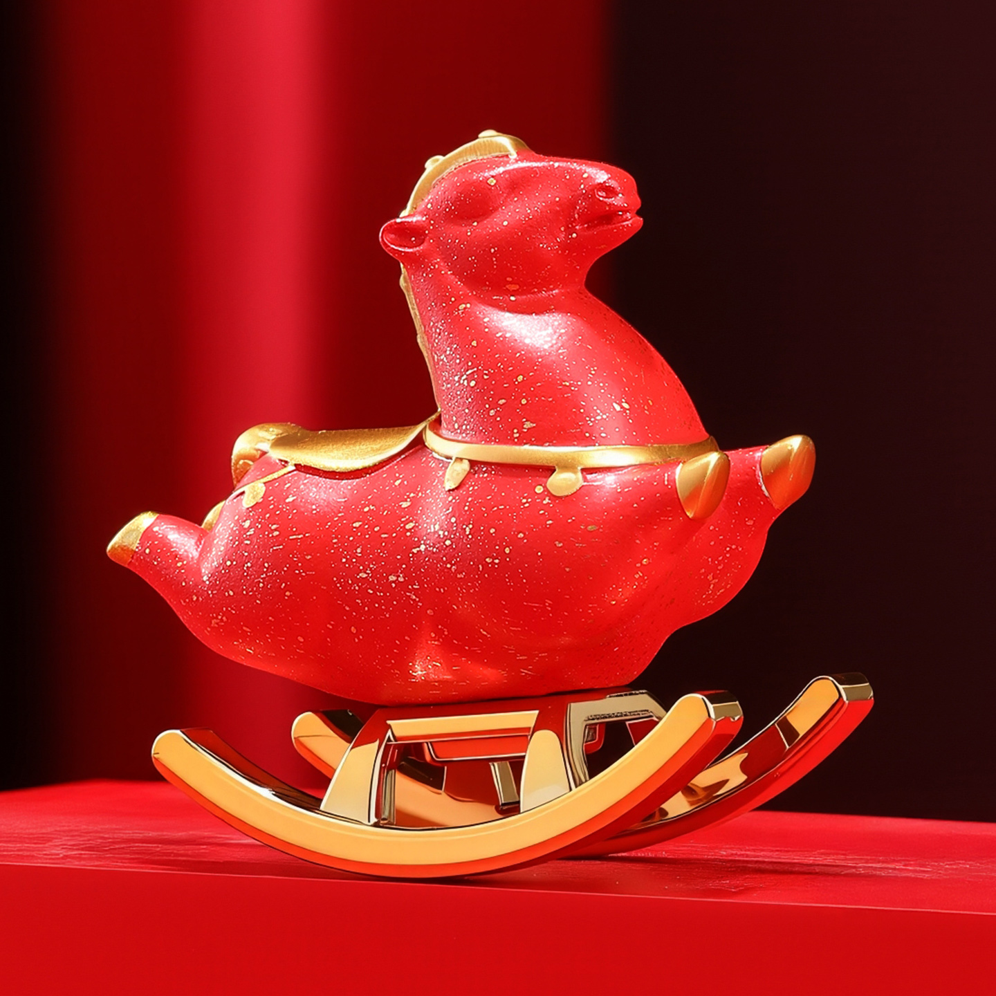 马上有钱公司年会定制摆件