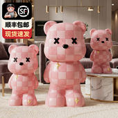 新年创意暴力熊存钱罐儿只进不出高级感轻奢家居装 饰品摆件储蓄罐