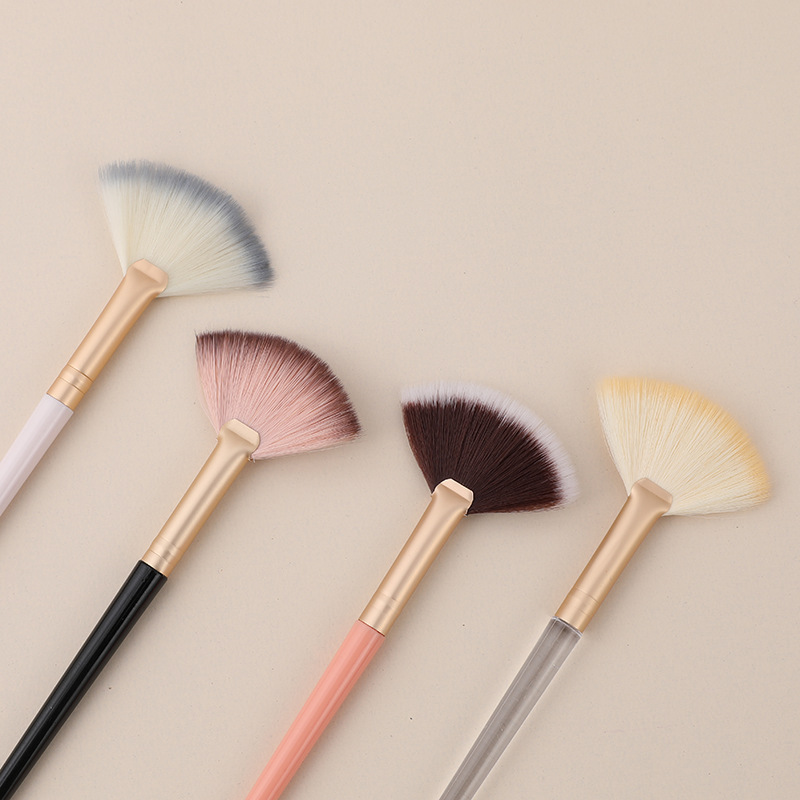 扇形高光迷你化妆刷旅行便携多色腮红刷美妆工具妆
