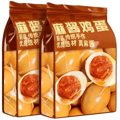 麻酱鸡蛋即食正宗天津蓟县休闲零食健身减低早餐麻将脂肥蓟州特产