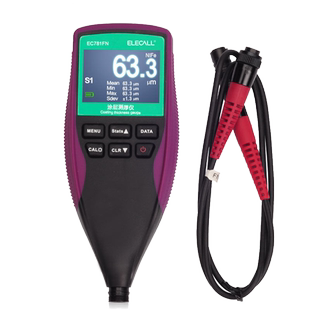 伊莱科数显涂层测厚仪高精度铁基铝基两用油漆漆膜仪镀锌层厚度计