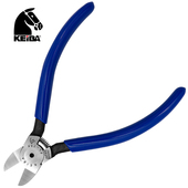 马牌keiba专业斜嘴钳45度角水口钳子进口高精密斜口钳加硬 756