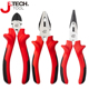 捷科老虎钳钢丝钳多功能尖嘴钳斜口钳三件套家用维修工具 TDRC