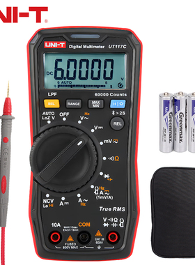 优利德万用表专业级高精度数字多用表蓝牙真有效值低通滤波UT117C
