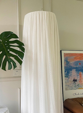 适用于格力美的奥克斯圆柜机开机不取立式白色纱绣空调防尘罩防风